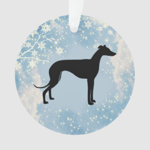 Greyhound Silhouette Ornament