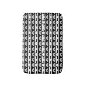 Greyhound Silhouettes Black White Art Deco Fan Badmat (Voorkant Verticaal)