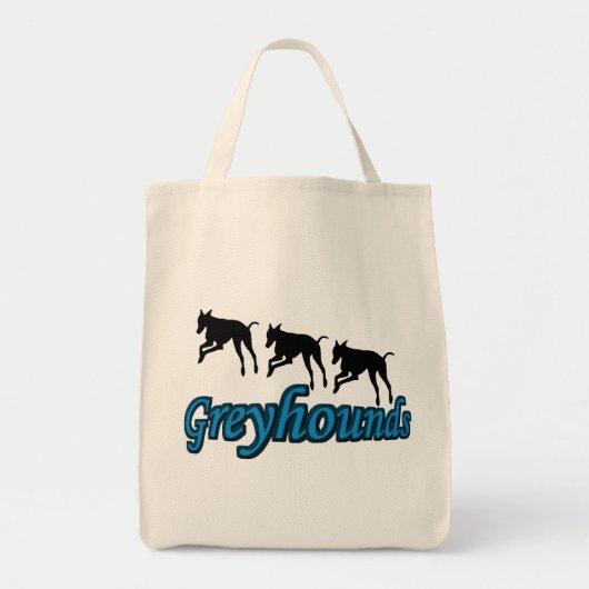 Greyhound Silhouettes Dog Tote Bag (Voorkant)