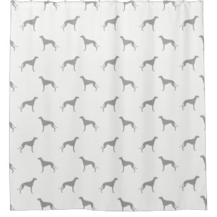 Greyhound Silhouettes Pattern Douchegordijn