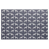 Greyhound Silhouettes Pattern Midnight Blue Stof (Fat Quarter)