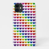 Greyhound Silhouettes Rainbow Hearts Case-Mate iPhone Case (Achterkant)