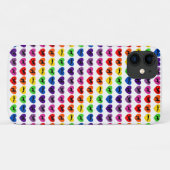 Greyhound Silhouettes Rainbow Hearts Case-Mate iPhone Case (Achterkant (horizontaal))