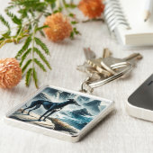 Greyhound Sleutelhanger (Zijkant)
