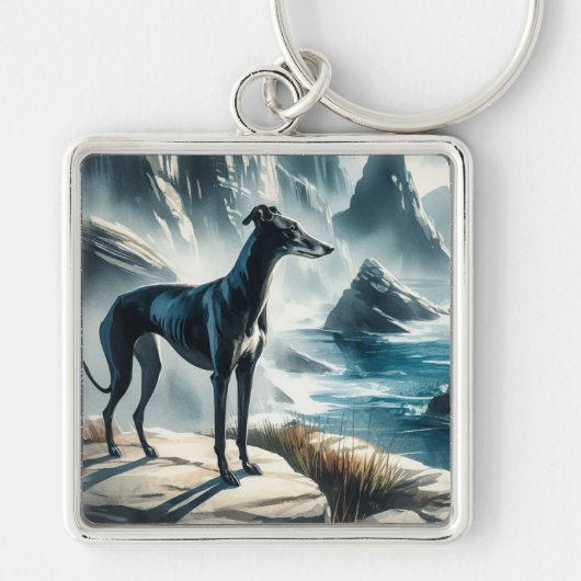Greyhound Sleutelhanger (Voorkant)