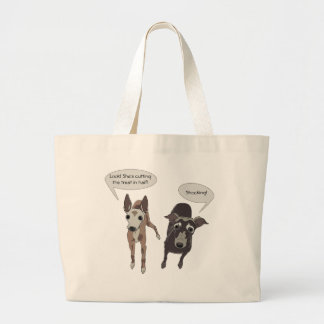 Greyhound "Snijden de traktatie" Canvas tas