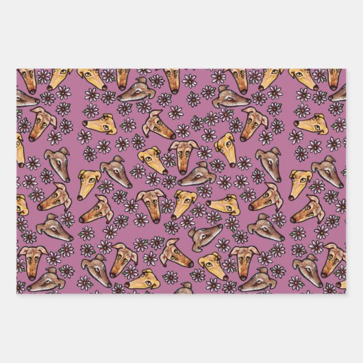 Greyhound Snoots Inpakpapier Vel (Voorkant 2)