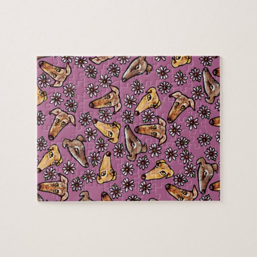 Greyhound Snoots Legpuzzel (Horizontaal)