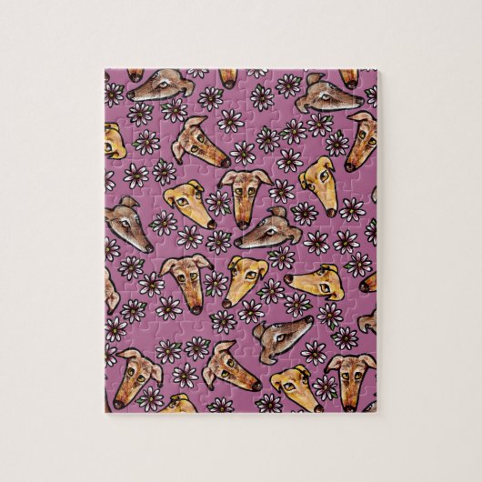 Greyhound Snoots Legpuzzel (Verticaal)