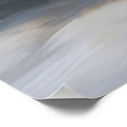 Greyhound Snowy Sleigh Kerstmisdecor Poster (Hoek)