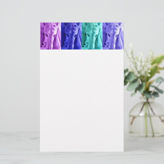 Greyhound Stationery Briefpapier (Staand voorkant)