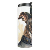 Greyhound Steampunk Hond Thermosbeker (Gedraaid links)