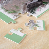 Greyhound Summer Garden Legpuzzel (Zijkant)