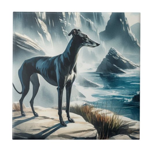 Greyhound Tegeltje (Voorkant)
