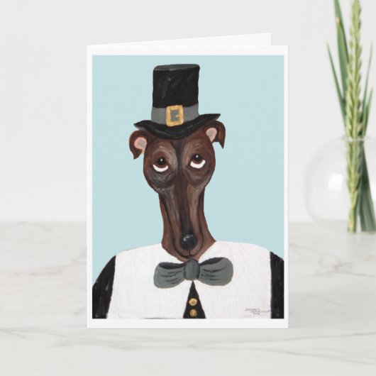 Greyhound Thanksgiving Pelgrim (Voorkant)