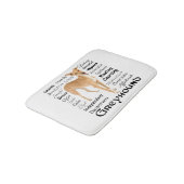 Greyhound Traits Bathmat Badmat (Gekanteld)