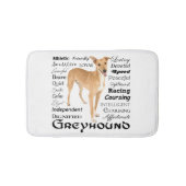 Greyhound Traits Bathmat Badmat (Voorkant)