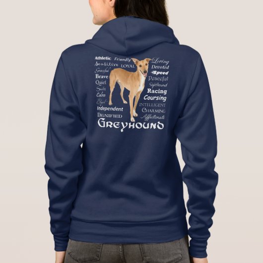 Greyhound Traits Hoodie (Achterkant)