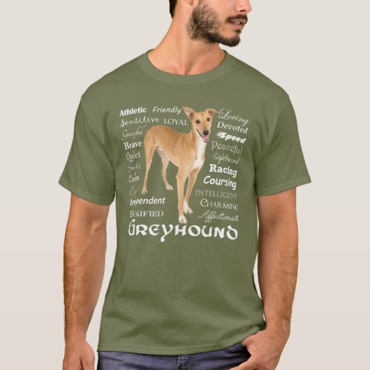 Greyhound Traits T-Shirt (Voorkant)