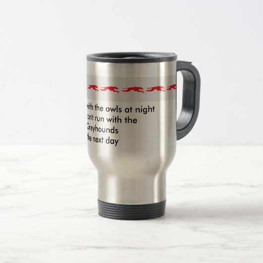 Greyhound Travel Mug Reisbeker (Voorkant rechts)