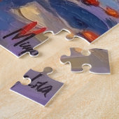 Greyhound Trick-or-Treating in Halloween kostuums Legpuzzel (Zijkant)