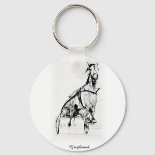 Greyhound Trotter Sleutelhanger