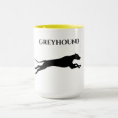 Greyhound twee toned mok. mok (Midden)