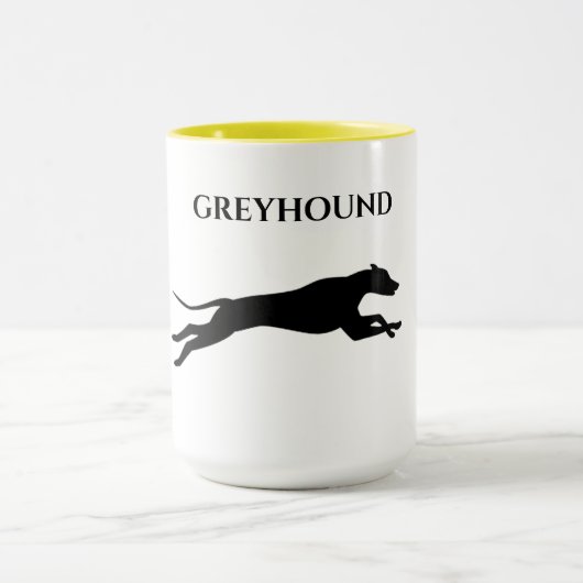 Greyhound twee toned mok. mok (Midden)