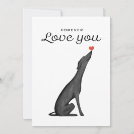 Greyhound-uitnodigingskaart, Greyhound-liefhebber, Kaart
