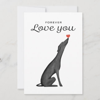 Greyhound-uitnodigingskaart, Greyhound-liefhebber, Kaart