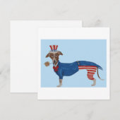 Greyhound Uncle Sam Bedankkaart (Voorkant / Achterkant)