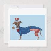Greyhound Uncle Sam Bedankkaart (Voorkant)