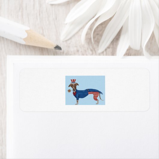 Greyhound Uncle Sam Etiket (Insitu)