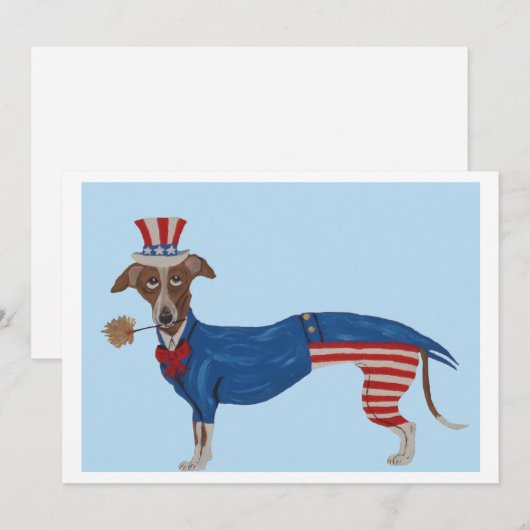 Greyhound Uncle Sam Kaart (Voorkant / Achterkant)