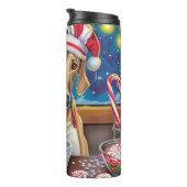 Greyhound Vakantie Bakken: Festive Kerst Thermosbeker (Geroteerd rechts)