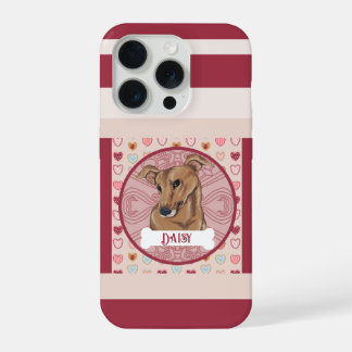Greyhound Valentine Heart iPhone 11 Pro Case  iPhone 15 Pro Case