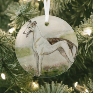 Greyhound van Hevener Glas Ornament