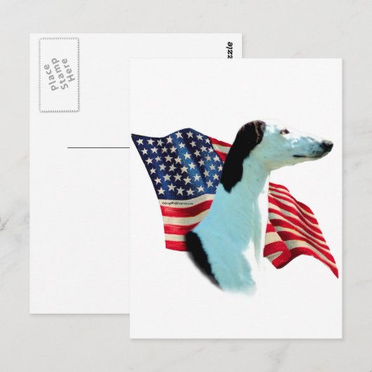 Greyhound vlag briefkaart (Voorkant / Achterkant)