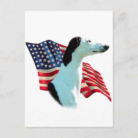 Greyhound vlag briefkaart (Voorkant)