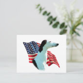 Greyhound vlag briefkaart (Staand voorkant)