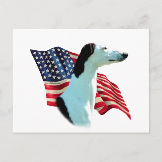 Greyhound vlag briefkaart (Voorkant)