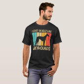 Greyhound voor mannen, Italiaanse windredding T-shirt (Voorkant volledig)