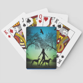 Greyhound Walks Pokerkaarten