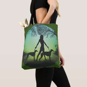 Greyhound Walks Tote Bag