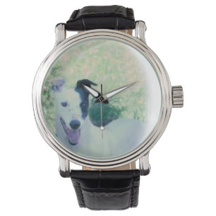 Greyhound Watch van Ron Hevener Horloge
