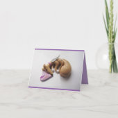 Greyhound Whippet Fawn Angel Kaart (Voorkant)