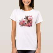 Greyhound, Whippet, Iggy of Galgo Romantisch T-shirt (Voorkant)