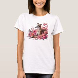 Greyhound, Whippet, Iggy of Galgo Romantisch T-shirt