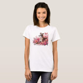 Greyhound, Whippet, Iggy of Galgo Romantisch T-shirt (Voorkant volledig)