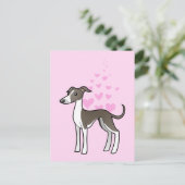 Greyhound/Whippet/Italiaanse Greyhound Love Briefkaart (Staand voorkant)